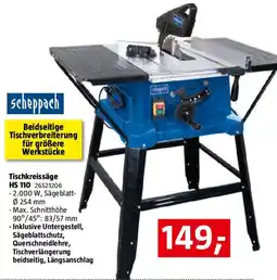 Bauhaus Tischkreissäge HS 110 Angebot