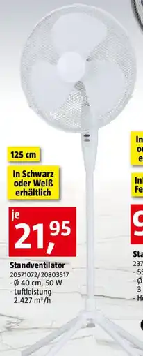 Bauhaus Standventilator Angebot