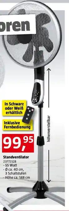Bauhaus Standventilator Angebot