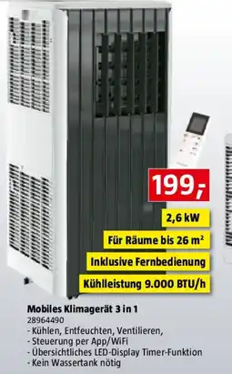 Bauhaus Mobiles Klimagerät 3 in 1 Angebot