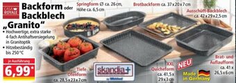 Norma Backform Backblech Granito Angebot