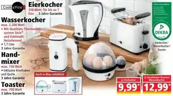 Norma Wasserkocher, Hand-Mixer, Toaster Angebot
