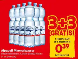 Interspar Alpquell Mineralwasser Angebot