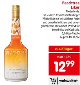 Interspar Peachtree Likör Angebot