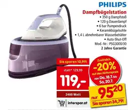 Interspar Dampfbügelstation Angebot