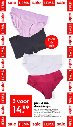 HEMA pick & mix damesslips Angebot