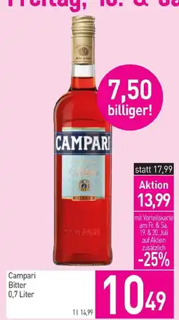 Sutterlüty Campari Bitter 0.7L Angebot