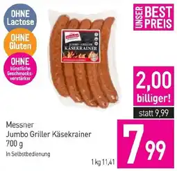 Sutterlüty Messner Jumbo Griller Käsekrainer 700g Angebot