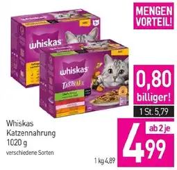 Sutterlüty whiskas Katzennahrung 1020g Angebot