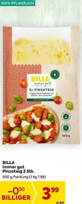 Billa BILLA immer gut Pinsateig Angebot