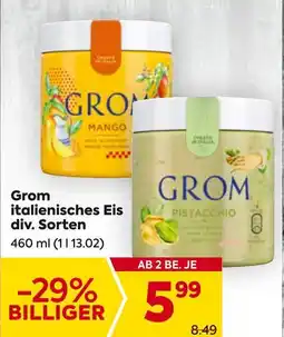 Billa Grom italienisches Eis 460ml Angebot