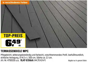 OBI TERRASSENDIELE WPC Angebot