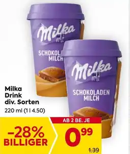 Billa Milka Drink 220ml Angebot