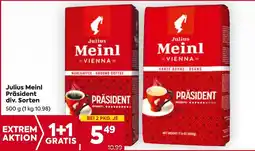 Billa Julius Meinl Präsident 500g Angebot