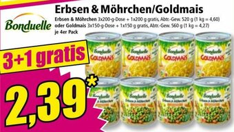 Norma Erbsen & Möhrchen/Goldmais Angebot