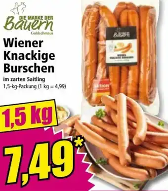 Norma Wiener Knackige Burschen 1,5 Kg Angebot