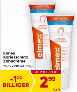 Billa Elmex Kariesschutz Zahncreme 75ml Angebot