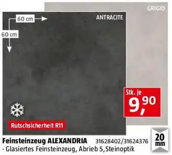 Bauhaus Feinsteinzeug ALEXANDRIA Angebot