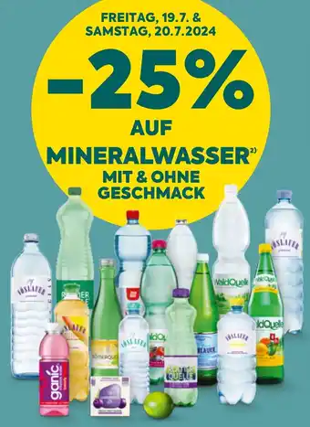 Billa AUF MINERALWASSER MIT & OHNE GESCHMACK Angebot