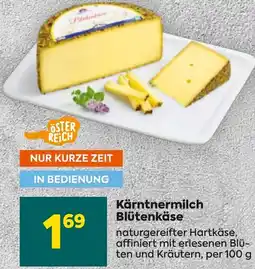 Billa Kärntnermilch Blütenkäse 100g Angebot