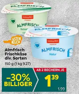 Billa Almfrisch Frischkäse 150g Angebot