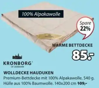 JYSK WOLLDECKE HAUDUKEN Angebot
