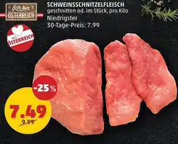 PENNY SCHWEINSSCHNITZELFLEISCH Angebot