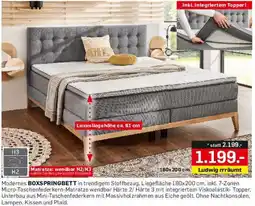 Möbel Ludwig Modernes BOXSPRINGBETT Angebot