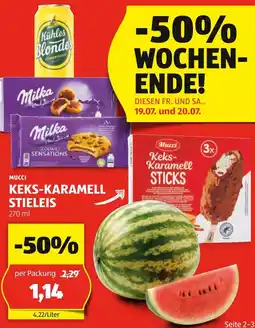 Hofer KEKS-KARAMELL STIELEIS 270ml Angebot