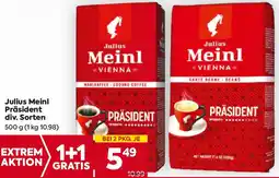 Billa Julius Meinl Präsident 500g Angebot