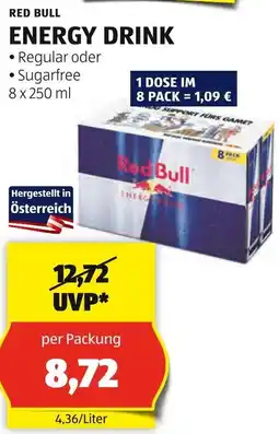 Hofer RED BULL ENERGY DRINK 8 x 250 ml Angebot