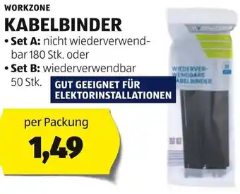 Hofer WORKZONE KABELBINDER Angebot