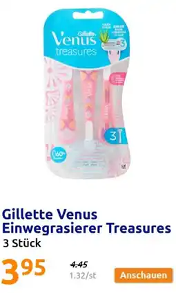 Action Gillette Venus Einwegrasierer Treasures Angebot