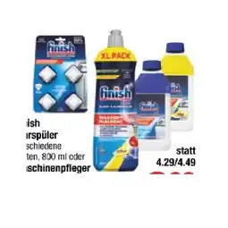 Maximarkt Finish Klarspüler versch. Sorten oder Maschinenpfleger flüssig, Original oder Citrus Maximarkt 1 Stück Angebot