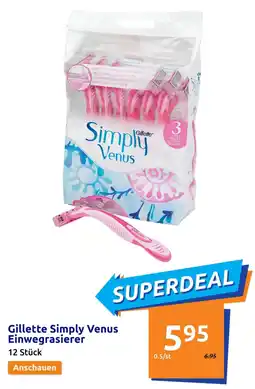 Action Gillette Simply Venus Einwegrasierer 12 Stück Angebot
