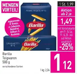 Sutterlüty Barilla Teigwaren 500 g Angebot