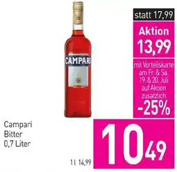 Sutterlüty Campari Bitter 0,7 Liter Angebot