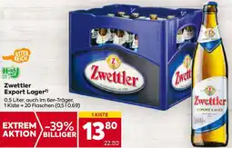 Billa Zwettler Export Lager 0.5 Liter Angebot