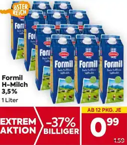 Billa Formil H-Milch 3,5% 1 Liter Angebot