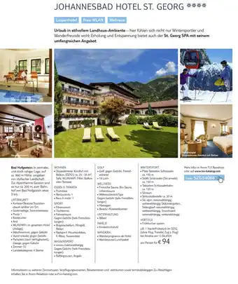 TUI JOHANNESBAD HOTEL ST. GEORG Angebot