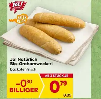 Billa Ja! Natürlich Bio-Grahamweckerl Angebot