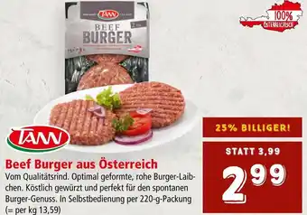 Interspar Beef Burger aus Österreich Angebot