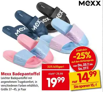 Interspar Mexx Badepantoffel Angebot