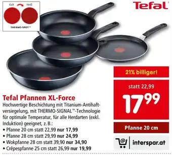 Interspar Tefal Pfannen XL-Force Angebot