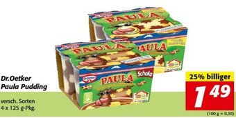Nah&Frisch Dr. Oetker Paula Pudding Angebot
