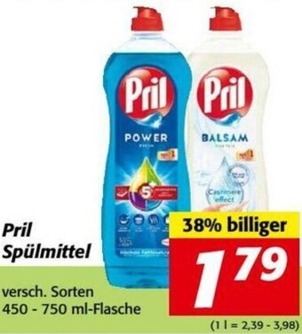 Nah&Frisch Pril Spülmittel 450-750 ml Angebot