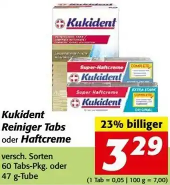 Nah&Frisch Kukident Reiniger Tabs Oder Haftcreme 47g Angebot