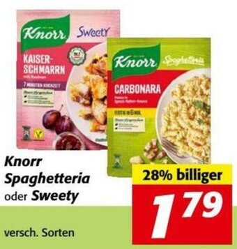 Nah&Frisch Knorr Spaghetteria Oder Sweety Angebot