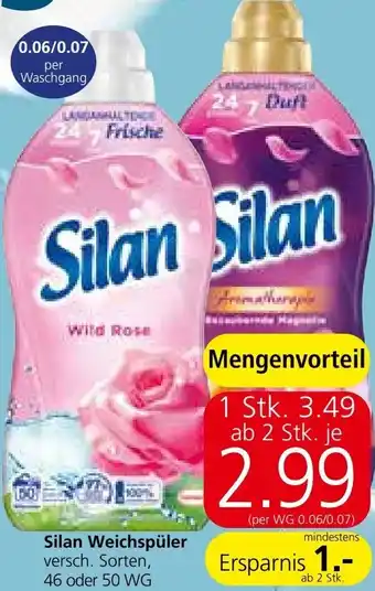 Spar Silan Weichspüler Angebot