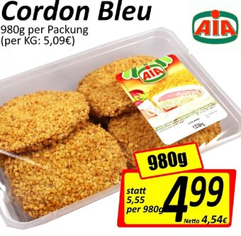 Wurstico Cordon Bleu 980g Angebot